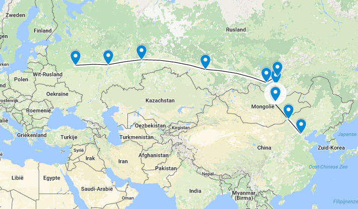 Transsiberië-Express-Google-Maps